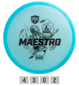 Discgolf Midrange Driver PREMIUM MAESTRO 4/3/0/2 Blue